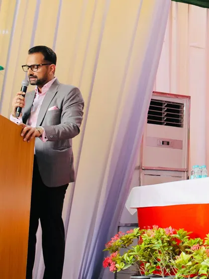 Addressing my respected colleagues at a Rohini Court Bar Association event. Leadership, for me, is about service and using my position to advocate for the welfare and growth of our entire legal family.