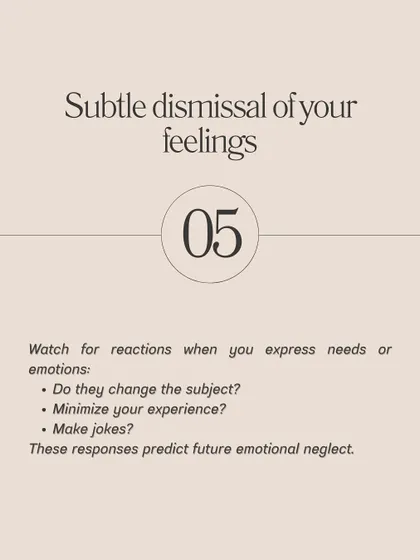 **Here is how to spot emotional unavailability in the first three dates.** Look for inconsistent communication patterns, where they are intensely engaged then disappear. Notice if they keep conversations surface-level, avoiding vulnerability. Vague future plans and how they talk about their exes are also major clues.