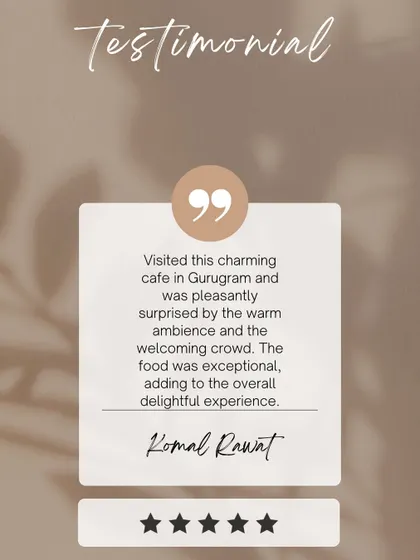 I'm so glad Komal Raut was pleasantly surprised by the warm ambiance and exceptional food. Thank you for visiting.