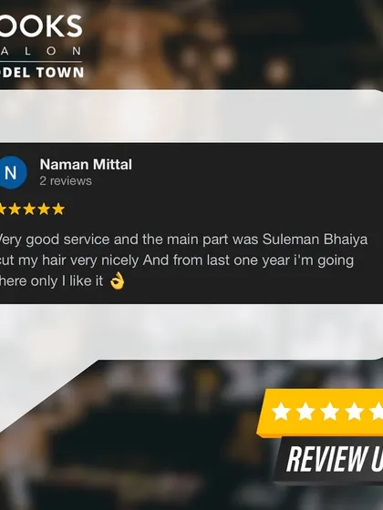 "Very good service." A great review from Naman, who highlights the excellent haircut he received from our stylist, Suleman. We love building long-term relationships with our clients.