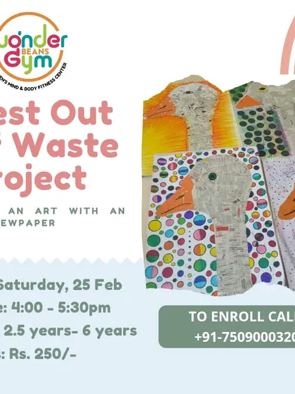 We love teaching kids that art can be made from anything. This "Best Out of Waste" project uses old newspapers to create something new and beautiful.