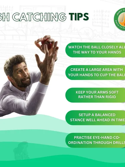 High catching tips inspired by the best fielders in the world. We teach our players to watch the ball, use soft hands, and maintain a balanced stance.