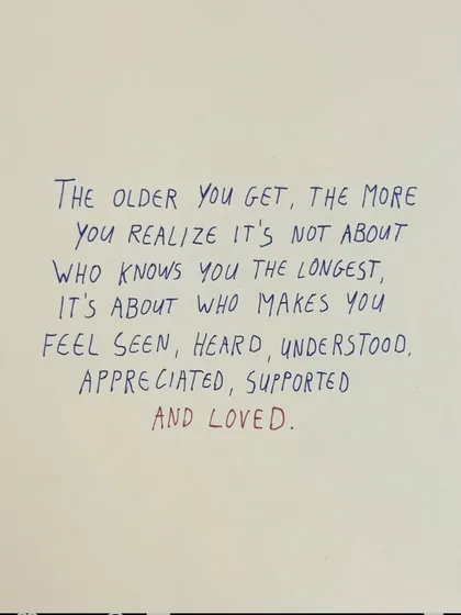 This quote is a powerful truth I hold close. The deepest connections are with those who make you feel seen, heard, and understood. This is the kind of supportive energy I strive to create in my practice.