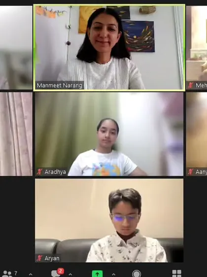 The beginning of a new journey with a group of young adults in the 'Unearth' program. This screenshot shows the initial moments of getting to know one another, building the trust that is essential for the deep sharing and creative exploration to come.