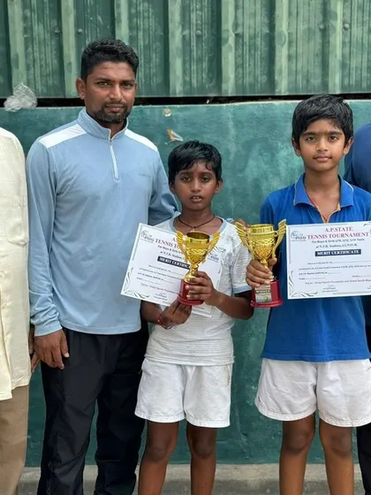 Young talents Prajeetvardhan and Shaurya being recognized for winning the U14 state tournament. Their hard work is already paying off.