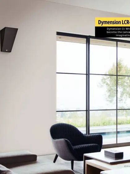 The Dymension LCR-525 MAX is an on-wall speaker that becomes part of your room's canvas. Its unique design allows it to be placed where traditional speakers cannot, offering flexibility without compromising the powerful, clear sound Definitive Technology is known for.