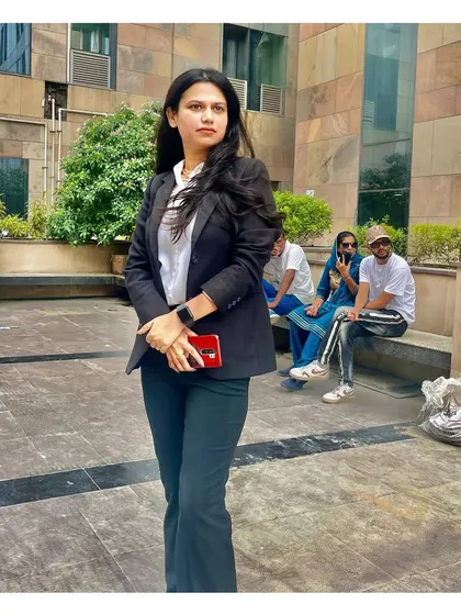 Taking a moment outside the Rohini Court complex. As a criminal lawyer, being present and persistent is the first step toward achieving justice for my clients.