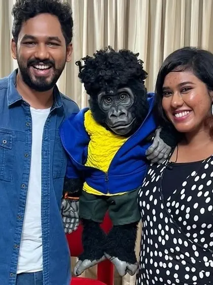 With the one and only Hiphop Tamizha. It's always a pleasure to interact with such talented and influential artists during our hosting segments.