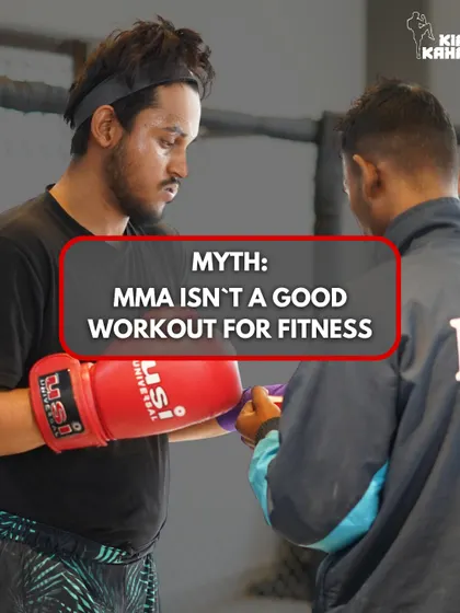 Myth: MMA isn't a good workout for fitness. Many people think it's just about fighting, but they couldn't be more wrong.