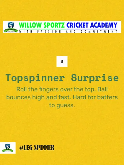 An infographic explaining the topspinner. Our educational content is a key part of our coaching, helping players understand the theory behind the practice.