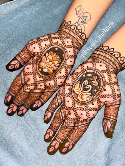 This gallery showcases a variety of my traditional designs. You'll find classic elements like peacocks, elephants, lotuses, and intricate jaali (net) patterns, all expertly crafted to create timeless beauty.