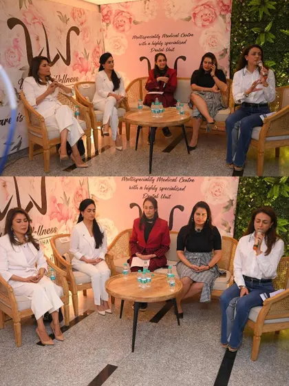 On the panel at Udana Wellness, discussing yoga and preventive care. These conversations are so important for empowering people to take charge of their well-being.