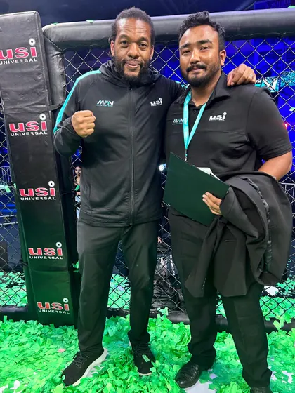 It was an absolute honor to work alongside the legendary UFC referee Herb Dean at an MFN event. I'm always learning from the best in the business.