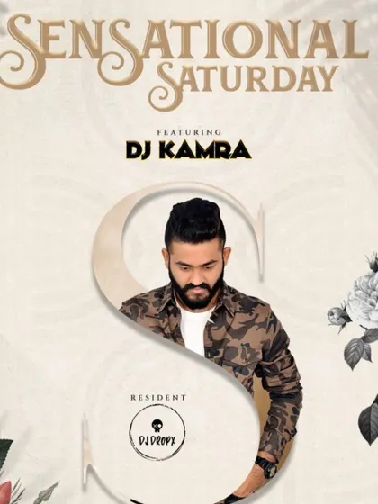 The flyer for 'Sensational Saturday' at Toca, a regular spot for me to bring the weekend energy.