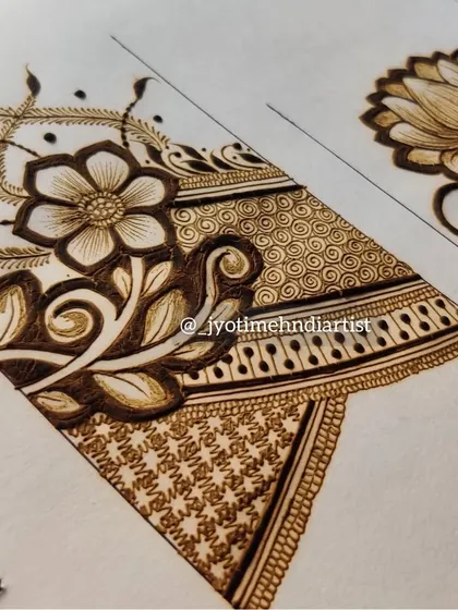 A close-up of a floral startup design, showing the detail in the leaves and petals.