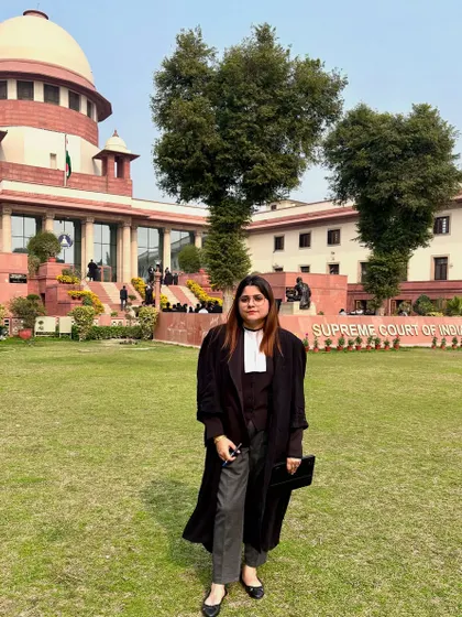 A victory outside the Supreme Court of India. After a long fight, I helped a father get rightful visitation rights to his child. Some cases are more than just legal wins; they are about reuniting families and securing justice.