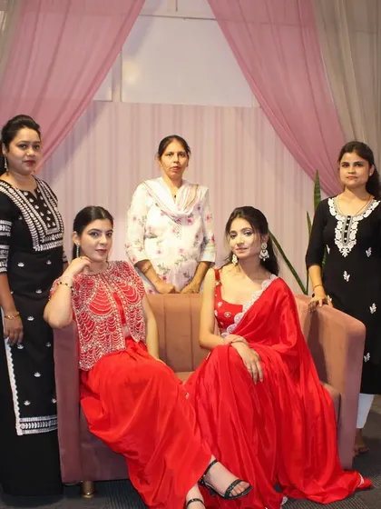 A group photo with our talented team after a successful collection shoot. Every single person here plays a vital role in the journey of your garments.