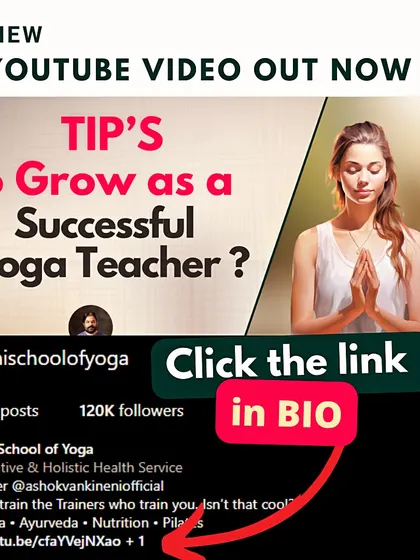 Our new YouTube video is out now, sharing essential tips on how to grow as a successful yoga teacher. Click the link in our bio to watch and learn the strategies for building your career.