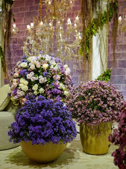 A duplicate of image 357, highlighting the rich and dense floral arrangements in shades of purple.