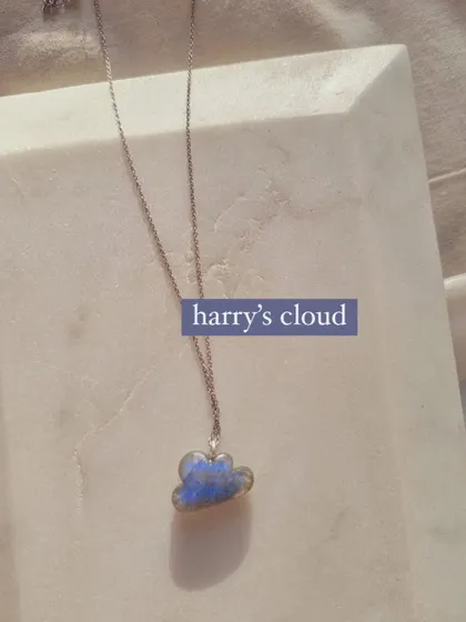 Another view of the Labradorite cloud pendant.
