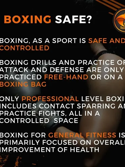 To be clear, boxing as a sport is controlled. Our fitness programs use free-hand drills and bag work to teach you the skills safely and effectively.