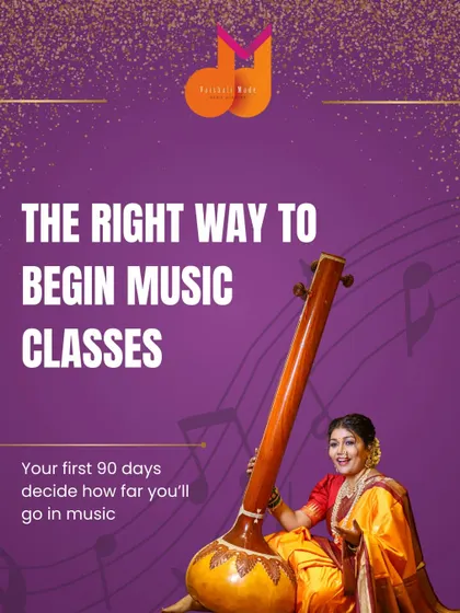 The right way to begin music classes is to focus on the foundation. Your first 90 days are crucial, and we guide you through them to set you up for long-term success.