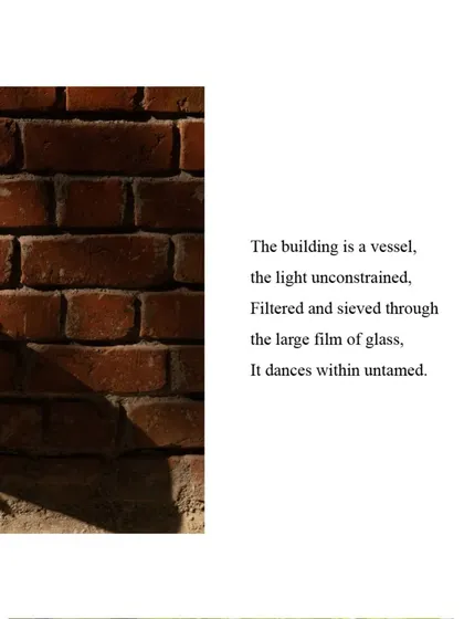 The building is a vessel for light. Filtered through the large windows, it dances within the space, untamed and beautiful.