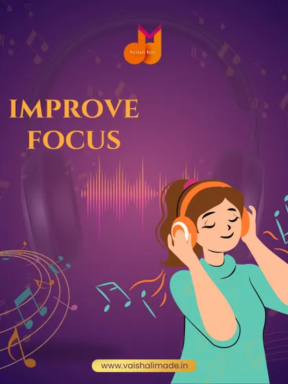 Need to improve your focus? Music can sharpen your concentration and productivity, making it a great companion for studying or working on complex tasks.