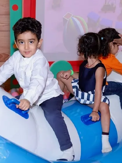 Toddlers and younger children love our inflatable rocking toys, perfect for gentle and safe play.