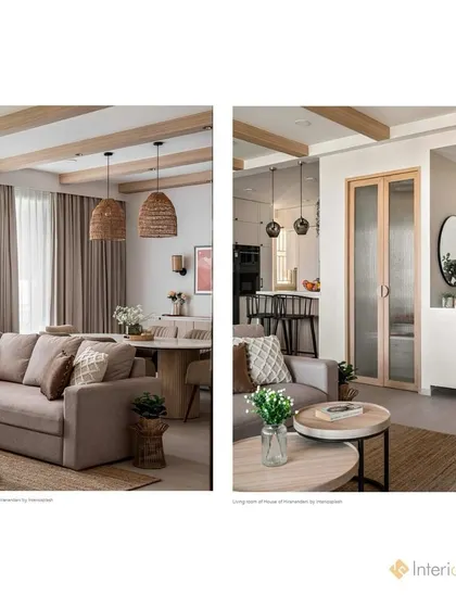A look at the open-plan living and dining area from our House of Hiranandani project, as featured in Volume Zero Magazine. The design focuses on creating a warm, inviting, and connected space.