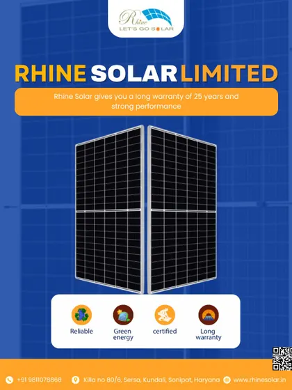 We provide a long warranty of 25 years and strong performance. Our panels are reliable, green, certified, and built to last.