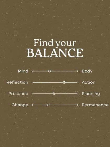 Find your balance. Pilates trains your body to be strong and centered, helping you navigate life's chaos with calm.