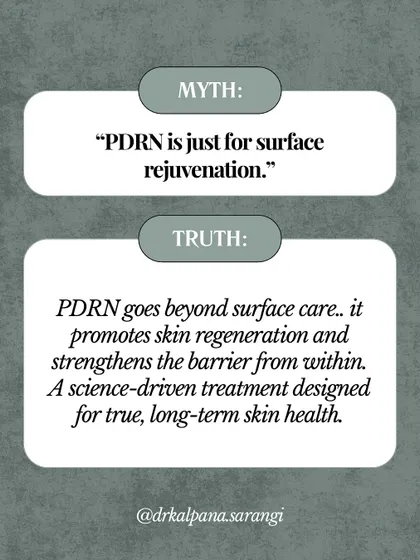 Another myth is that PDRN only offers surface-level rejuvenation. In reality, it promotes deep skin regeneration and strengthens the skin's natural barrier from within, going far beyond what topical creams can do.