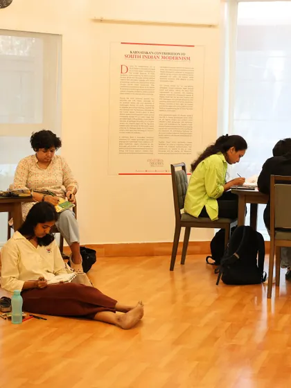 We had the pleasure of hosting the Urban Sketchers of Bengaluru at Gallery G. Their keen eyes and skilled hands captured the essence of the artworks, bringing a fresh perspective to our South Edition exhibition.
