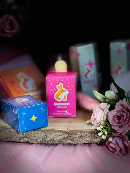 A sweet collaboration with Mishmash Naturals. Their adorable ice cream shaped lip balms are a perfect, playful addition to our kids' and teen hampers.