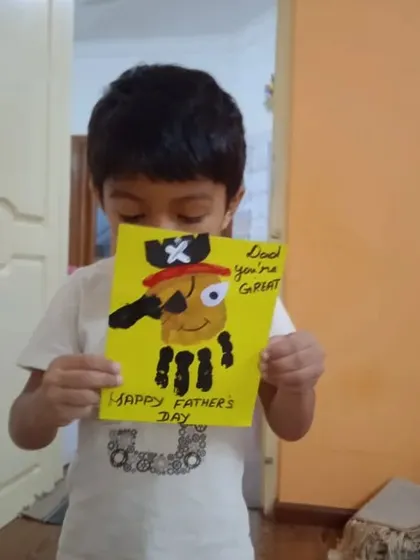 Another creative Father's Day card made with love. These personal, handmade gifts are treasured by parents and give children a great sense of accomplishment.
