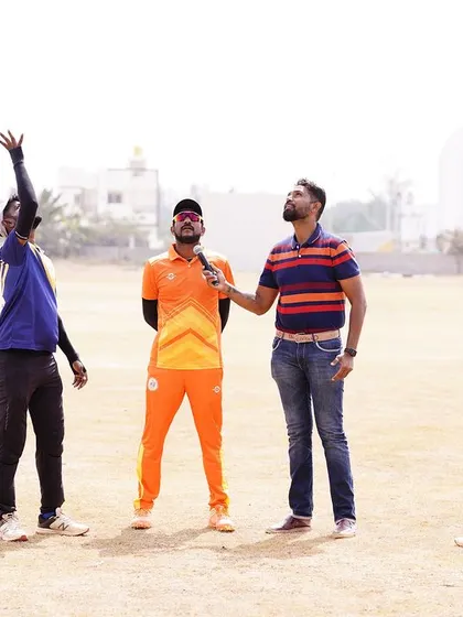 We coordinate all on-ground activities, including player interviews and media interactions, during a corporate cricket tournament.