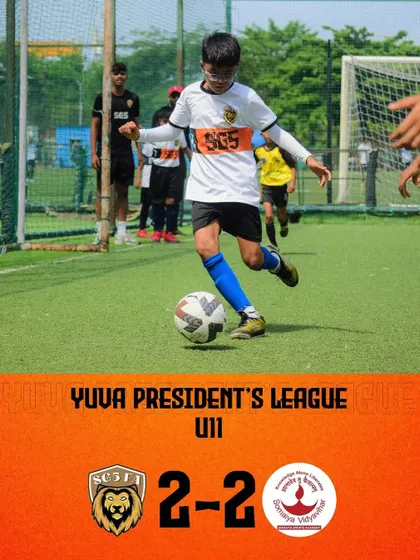 Our U11 team fought hard for a 2-2 draw in the Yuva President's League. We are proud of their resilience to earn a point.