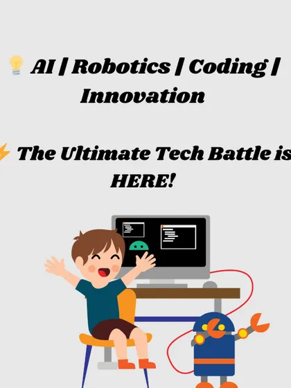An announcement graphic for our National Coding & Robotics Championship at IIT Delhi, highlighting the opportunity for students to compete for major prizes and recognition.