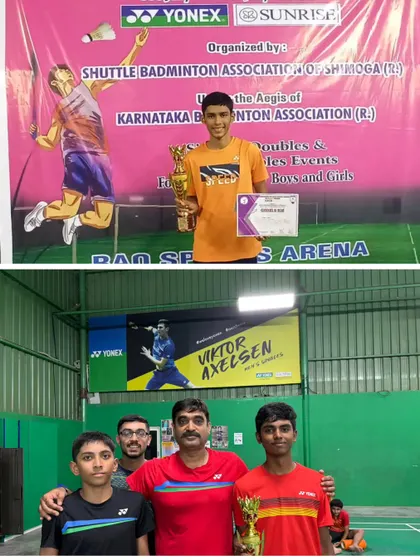 Our dedicated team of coaches is proud of the results from the Karnataka State Ranking Tournament, with our players winning silver and bronze medals.