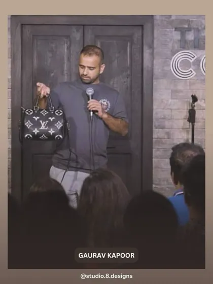We designed the space, and they brought the mic drop. Comedian Gaurav Kapoor performing at The Comedy Theatre, a project we are very proud of.