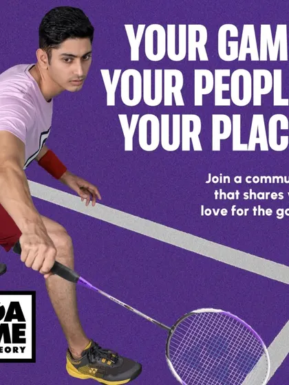 Your game. Your people. Your place. We provide a home court for a community that shares your love for the game, like these badminton players.