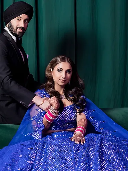 A stunning couple portrait from a virtual wedding in New Jersey. We love helping couples create these beautiful memories, no matter the distance.