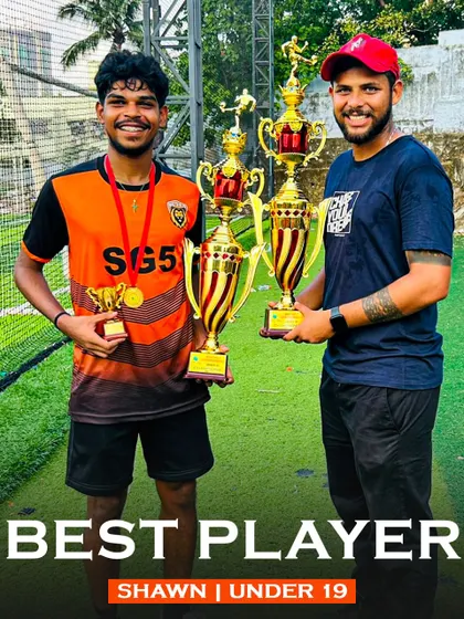 Shawn, awarded Best Player for the Under 19 category. His leadership and skill were instrumental in his team's championship run.