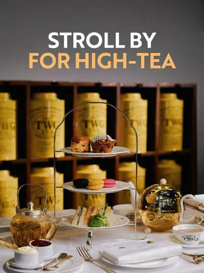 Stroll by for high-tea at Roseate House. This classic three-tiered stand with sandwiches, scones, and macarons promises an elegant and indulgent afternoon experience.