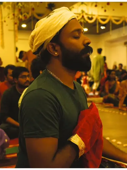A moment of blissful devotion from our vibrant Janmashtami celebrations. The shala was filled with mesmerizing bhajans, graceful dance, and a shared community spirit.
