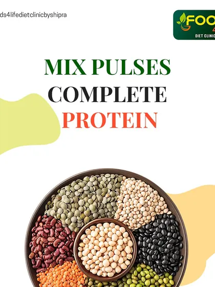 Mixing different pulses is a great way to get a complete protein profile in a vegetarian diet.