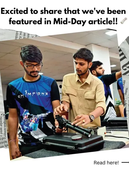 We are excited to be featured in this Mid-Day article! It highlights our coach Ankit Jain and the growing shooting sports culture in Mumbai.