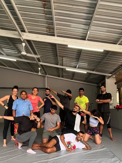 A "killer kicks kinda Sunday". We always have fun with our post-workout group photos.