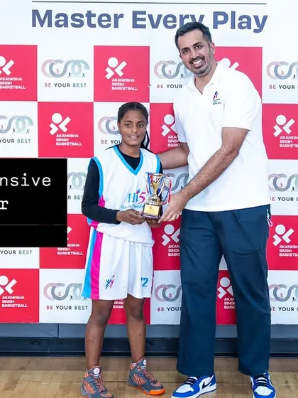Defense wins championships. Sonu from Hi5 receives the Best Defensive Player award for her tenacity and game-changing stops.